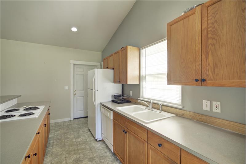 Lots of kitchen counter prep space