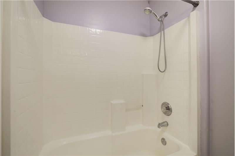 Hall bath shower/tub