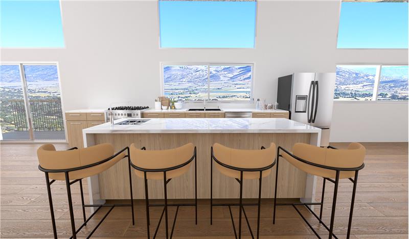 Artist rendering overlay of attached architectural drawings over existing building pad views!