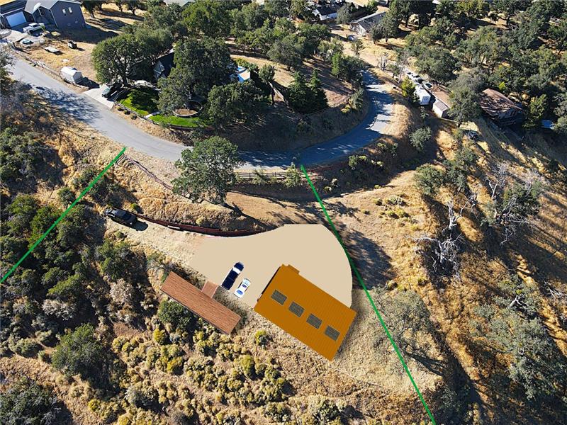 The lot to the right is steep, and has no access; existing driveway is NOT AN EASEMENT for accessing neighboring lots. Just you!