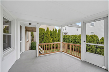 Step outside to your private oasisfeaturing a large deck, patios, and a level backyard ideal for entertaining