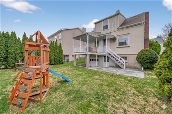 Backyard and patio area