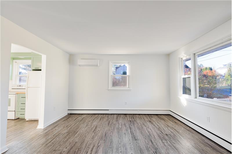 Living room with large picture window