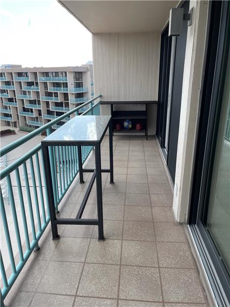 Balcony about 25' LONG - serves TWO Rooms!