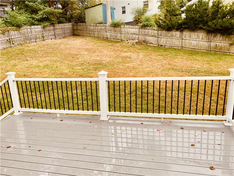 Expansive backyard fenced