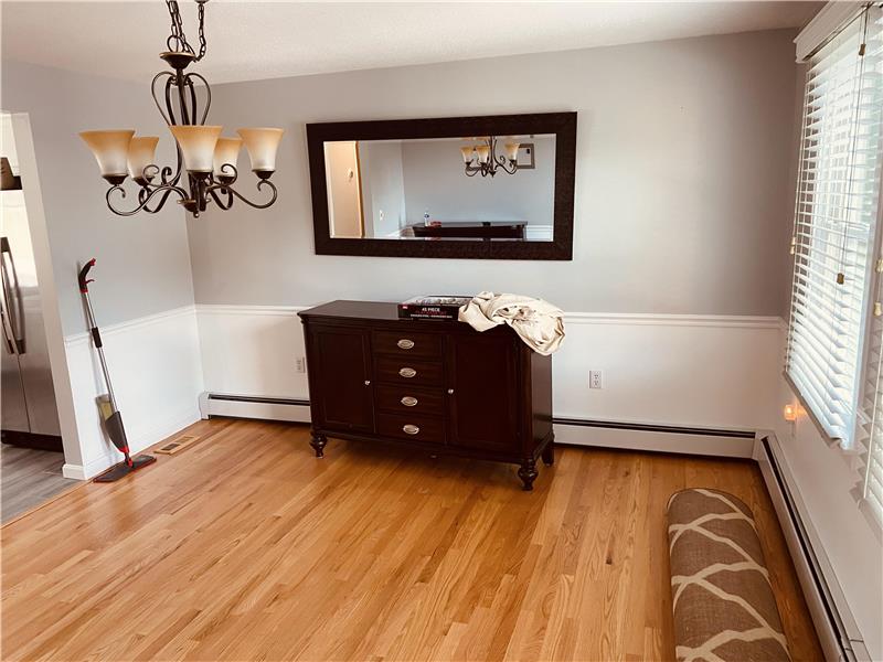 Dining room is spacious for entertaining