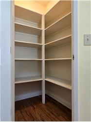 Exceptional pantry storage is a timeless feature  and this floor-to-ceiling lighted walk-in design delivers beautifully.