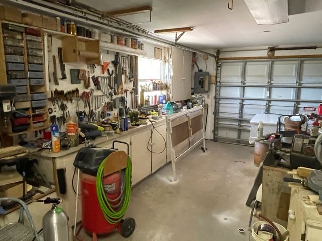 Garage and workshop