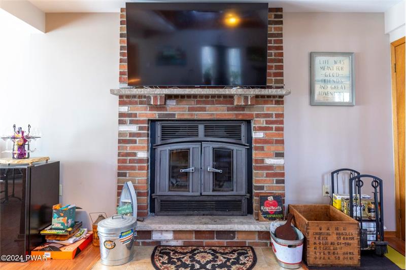 Brick Fireplace