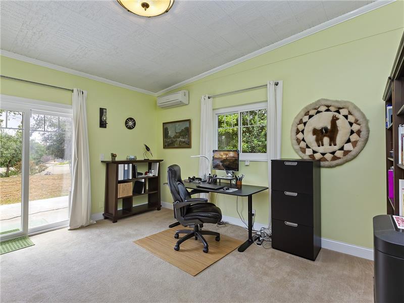 Guest Bedroom (or office) with access to back yard