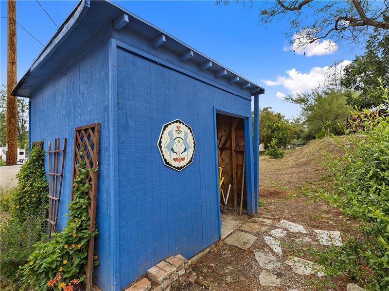 Storage shed for the gardener