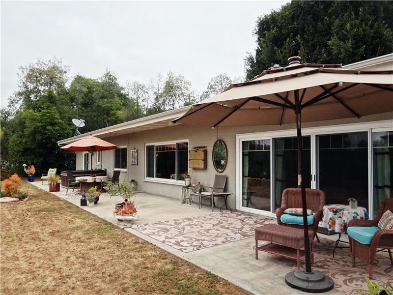 Back patio - enjoy your hot tub!