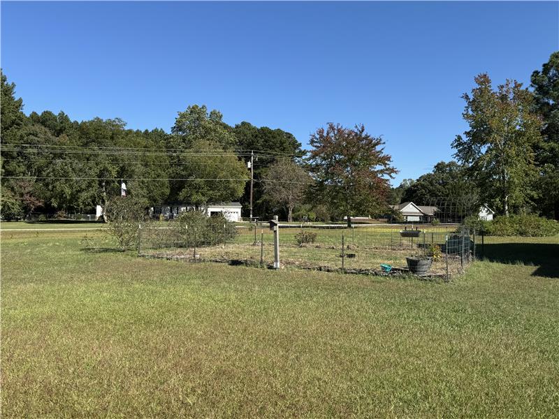 Fenced Garden Area