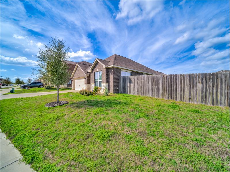 Corner lot with huge back yard