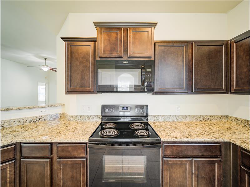 Electric cook top and oven with built in microwave