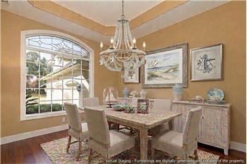 Virtually Staged Dining Area