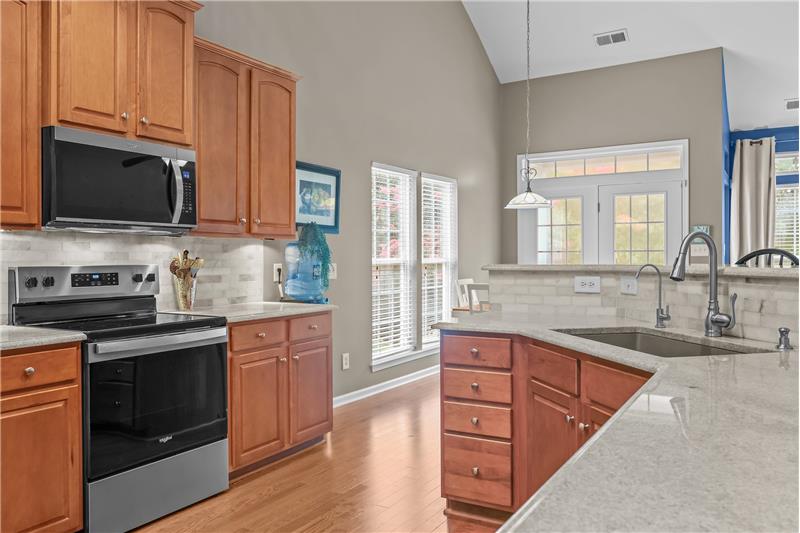 Recessed lights, under-cabinet lights, open sight lines