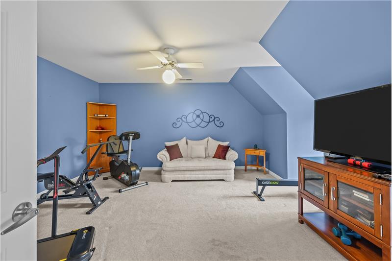 One of two additional large bedrooms on second floor