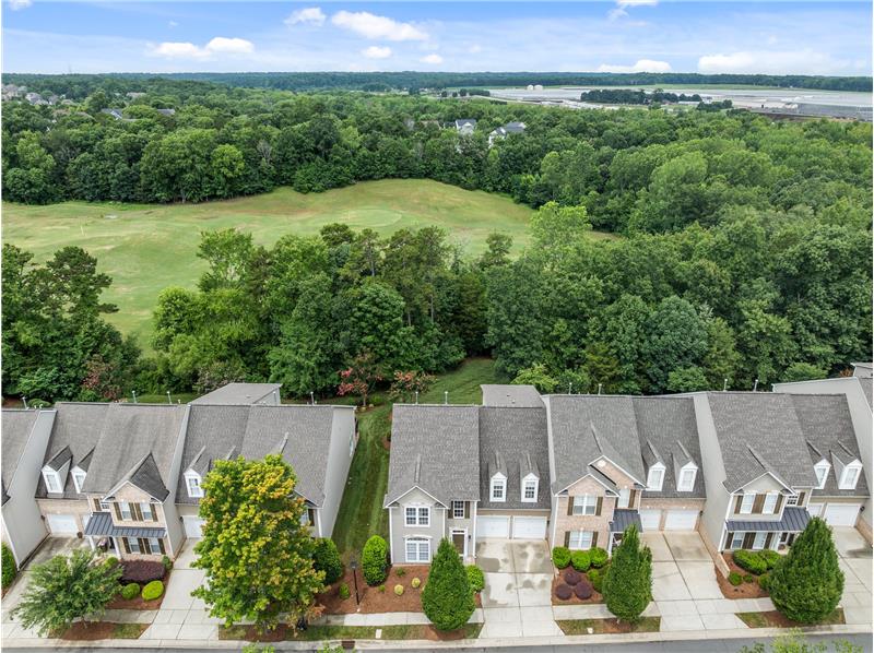 Home backs up to Skybrook's golf course