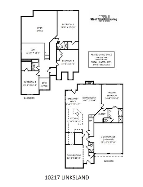 Open concept floor plan with large rooms
