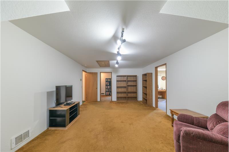 Upstairs family room.
