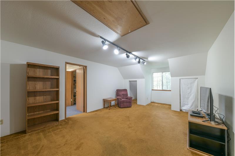 Upstairs family room.