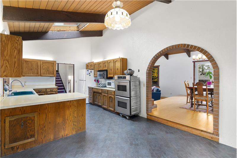 Informal dining area adjacent to kitchen