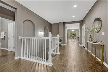 Front Entry with stairs to the Finished Basement.