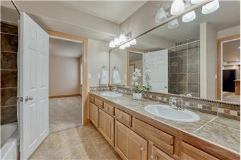 View of the Basement Bedroom from the Bathroom.