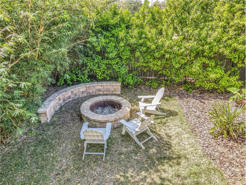 Fire Pit In Back Yard