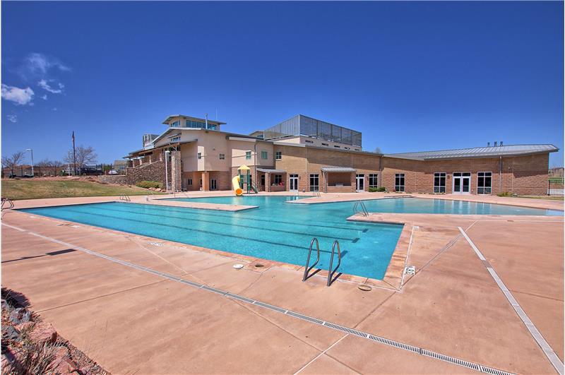 Outdoor swimming pool at Meridian Ranch Recreation Center
