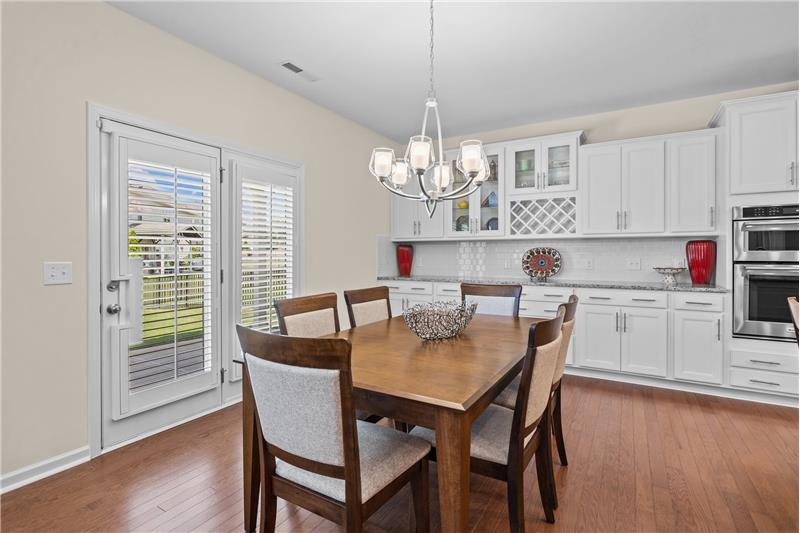 Spacious dining area 