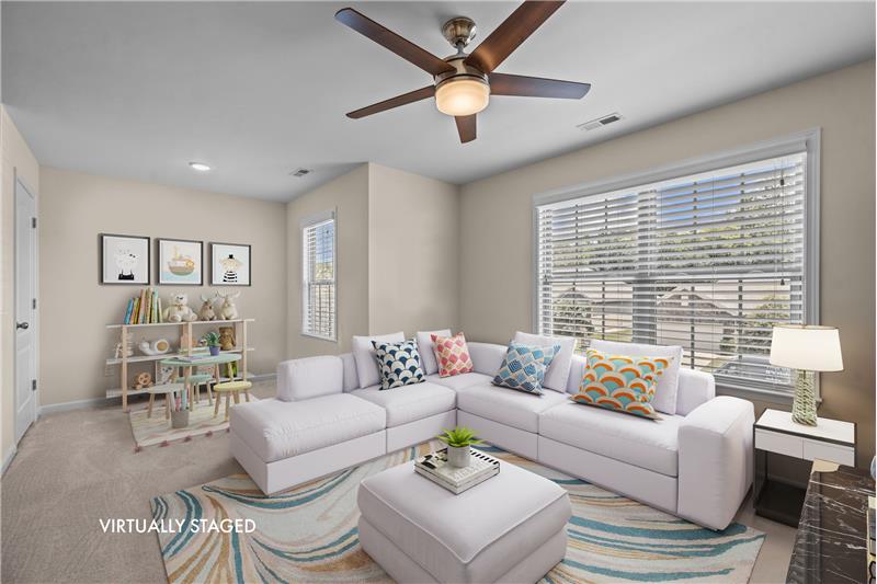 Loft/bonus room on second floor