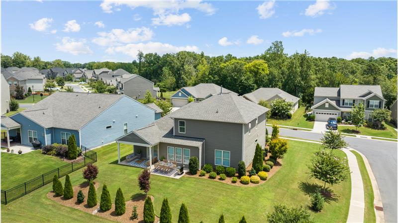 Back view of home