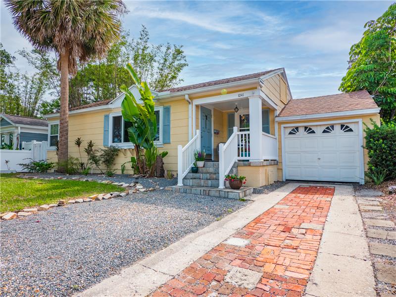 Front View with extra parking pad