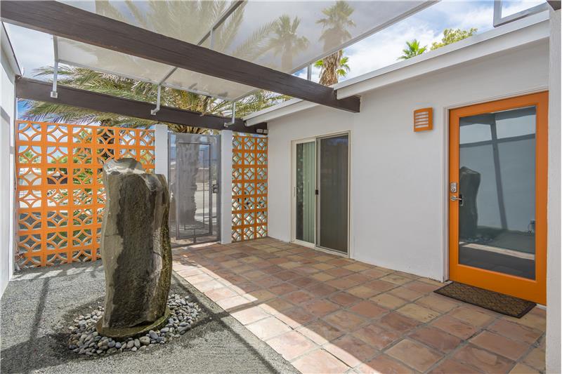 Entry Courtyard With Fountain