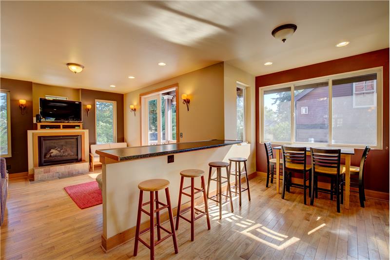 Kitchen eating space + Gathering space