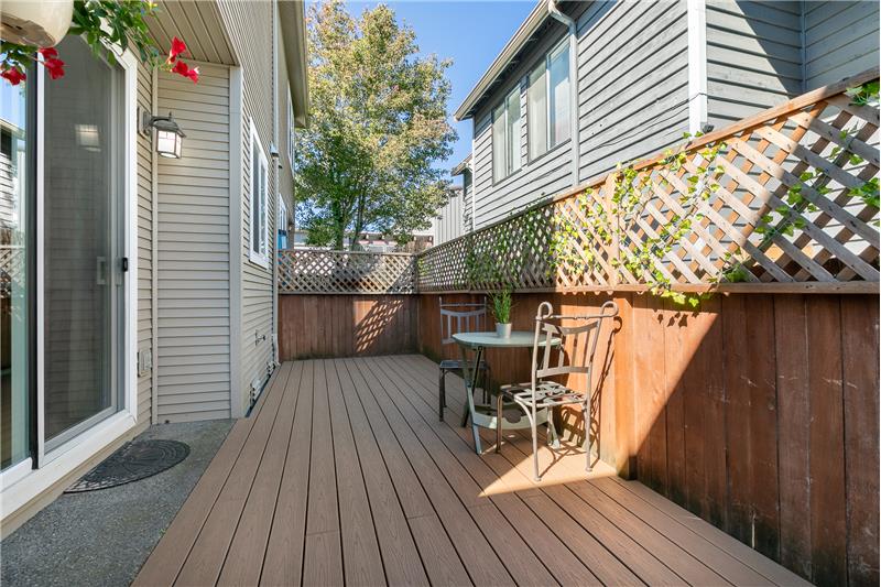 Fully fenced deck located on backside of home!