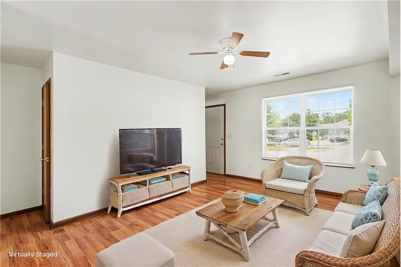 Virtually Staged living room
