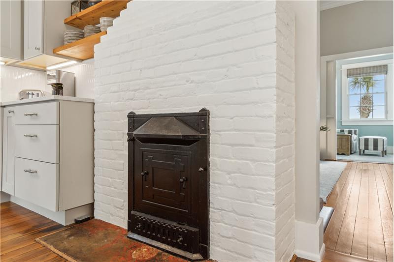 Decorative fireplace Kitchen