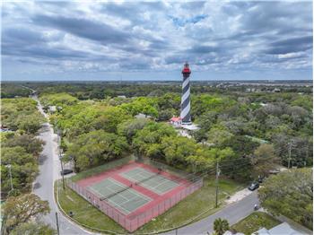 Community tennis courts