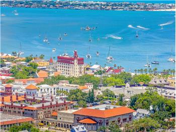 Downtown Saint Augustine and view of Vilano Beach