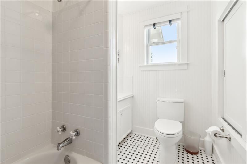 First floor full bathroom