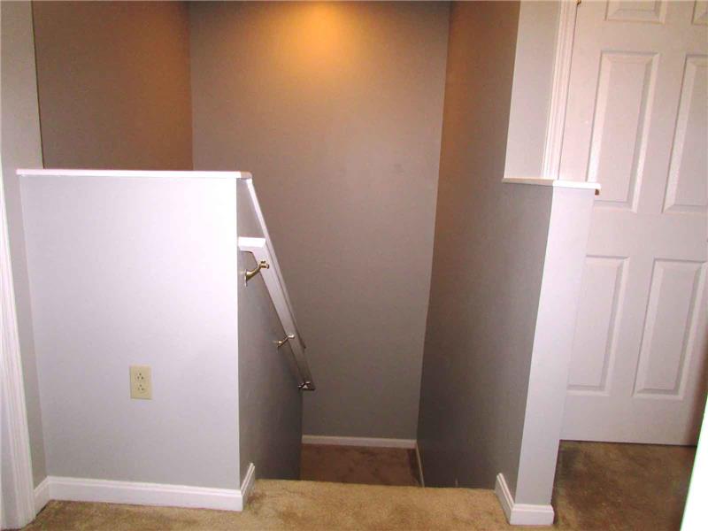 Stairs going to the main floor