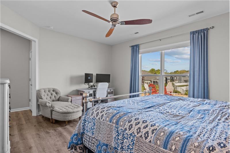 Owner's bedroom has room for a sitting area