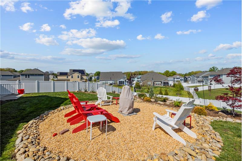 Beautifully landscaped back yard