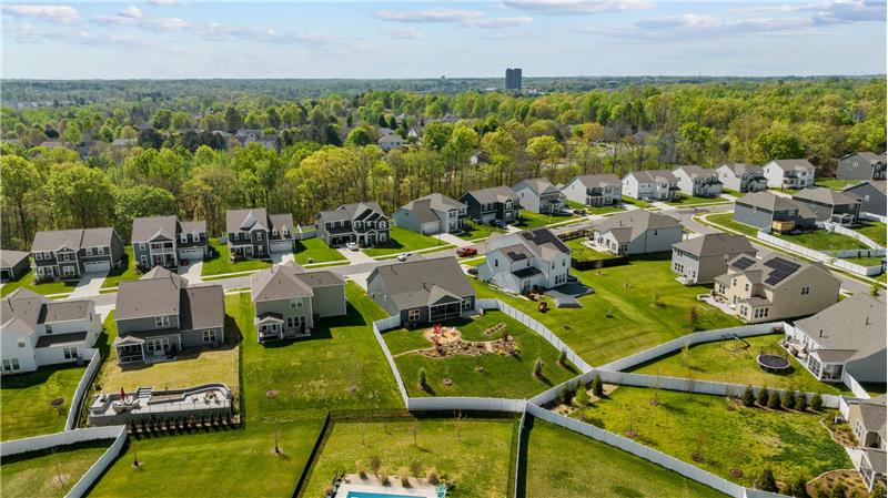 Aerial view of home