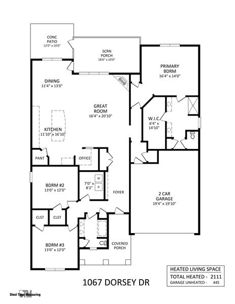Floor plan 1067 Dorsey Drive