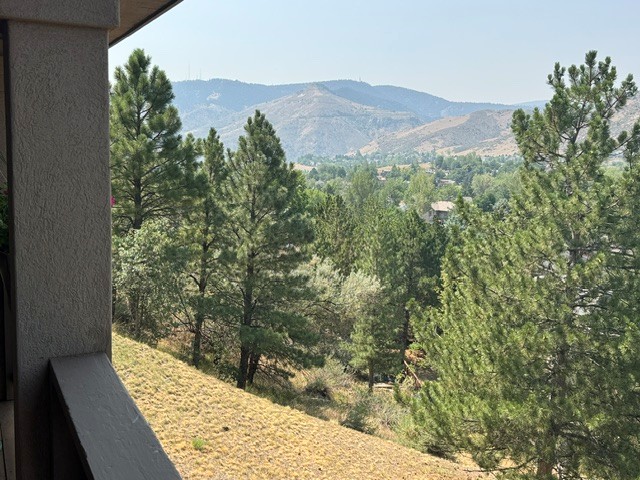 View of Lookout Mountain from Covered Wrap-around Deck