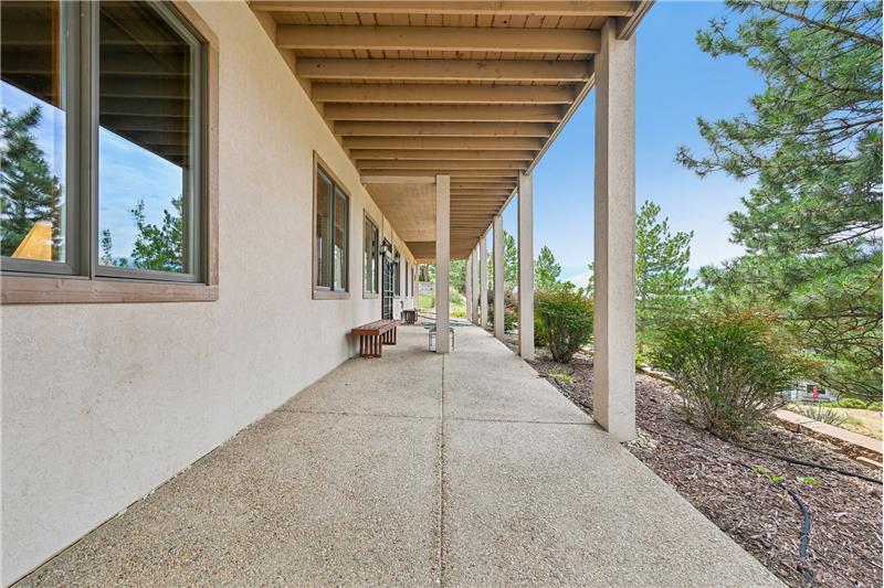 Covered patio outside family room